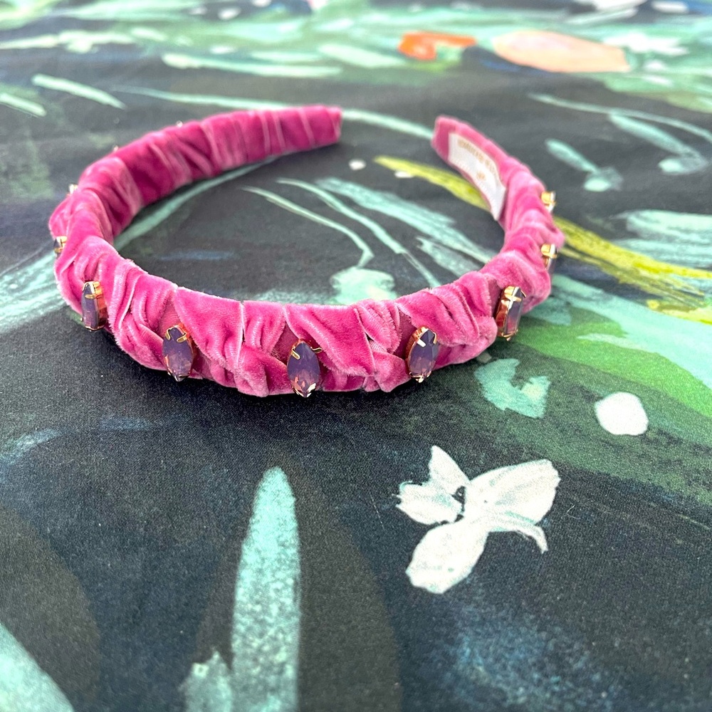 NWOT Anthropologie pink beaded headband